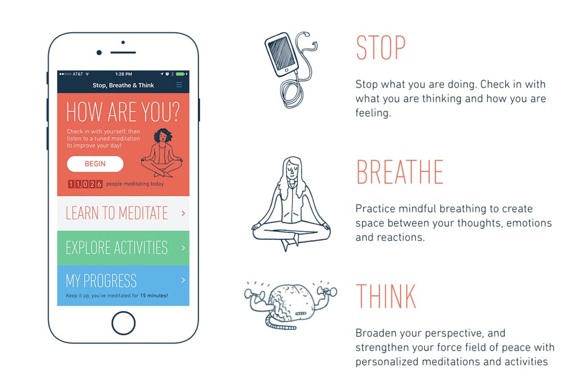 best mental health apps 2019 10% Happier Breethe Calm