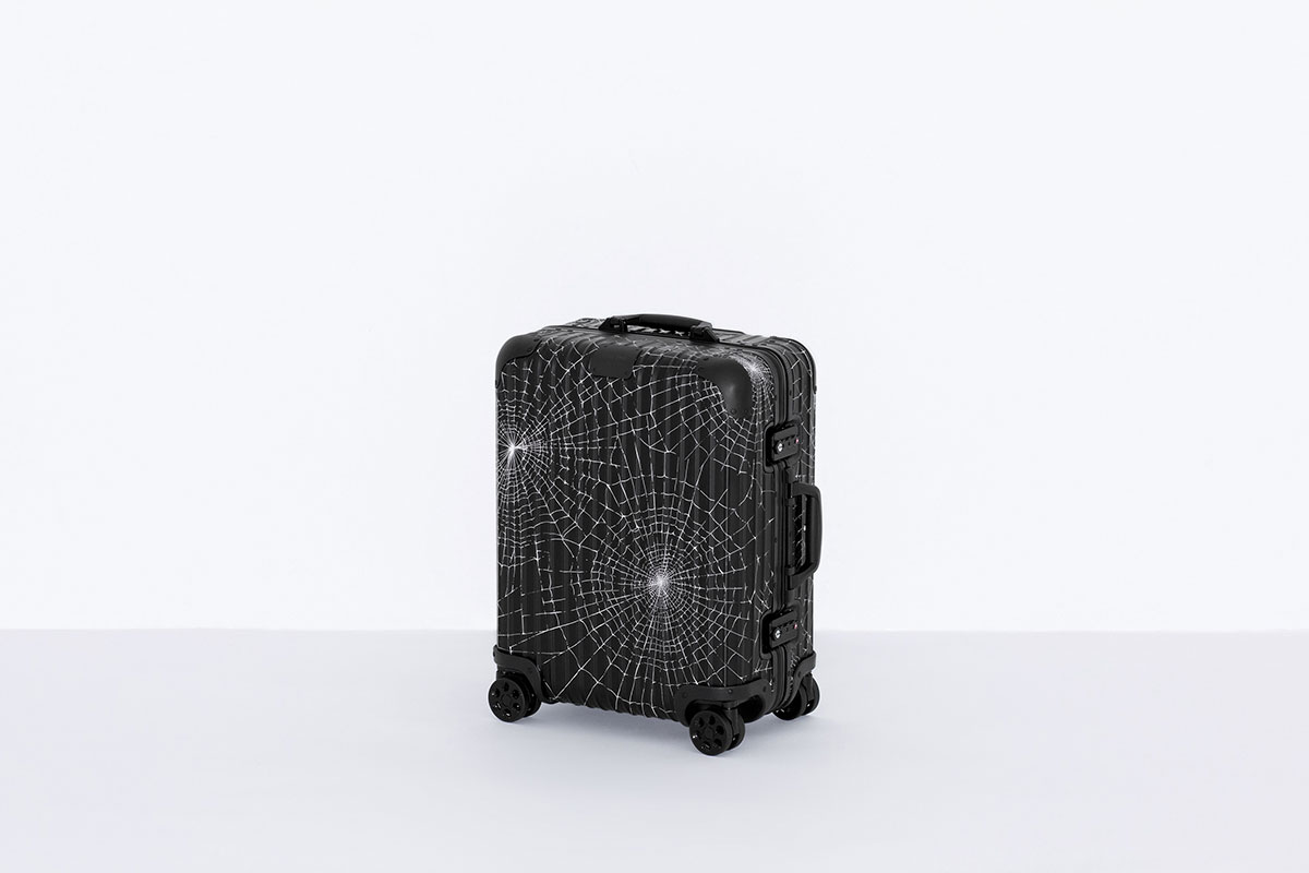 Supreme RIMOWA Cabin Plus Black Suitcase Luggage Bag 49L Spider