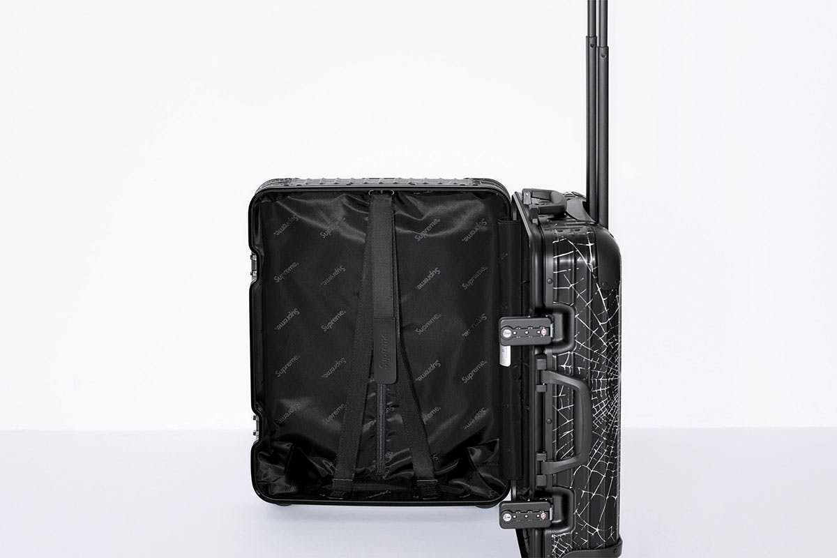 Supreme RIMOWA Cabin Plus Black Suitcase Luggage Bag 49L Spider