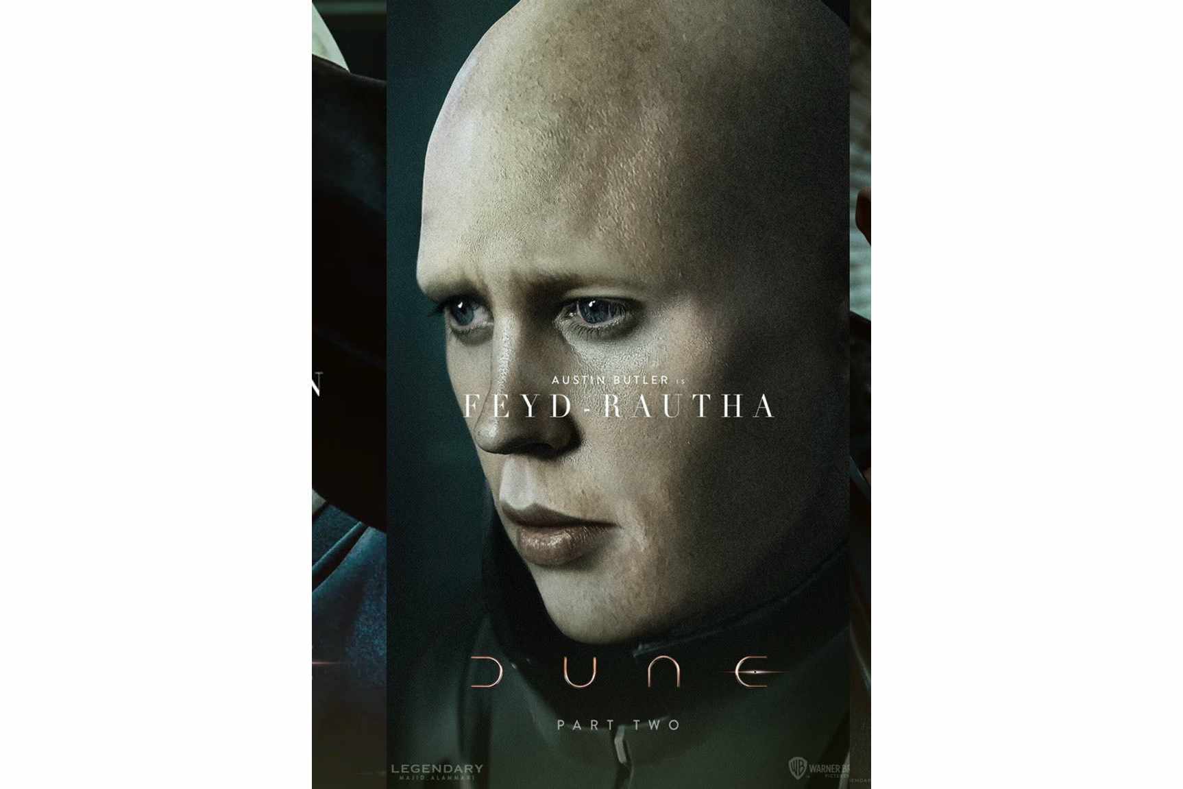 Austin Bulter is Feyd-Rautha Dune 2 movie poster