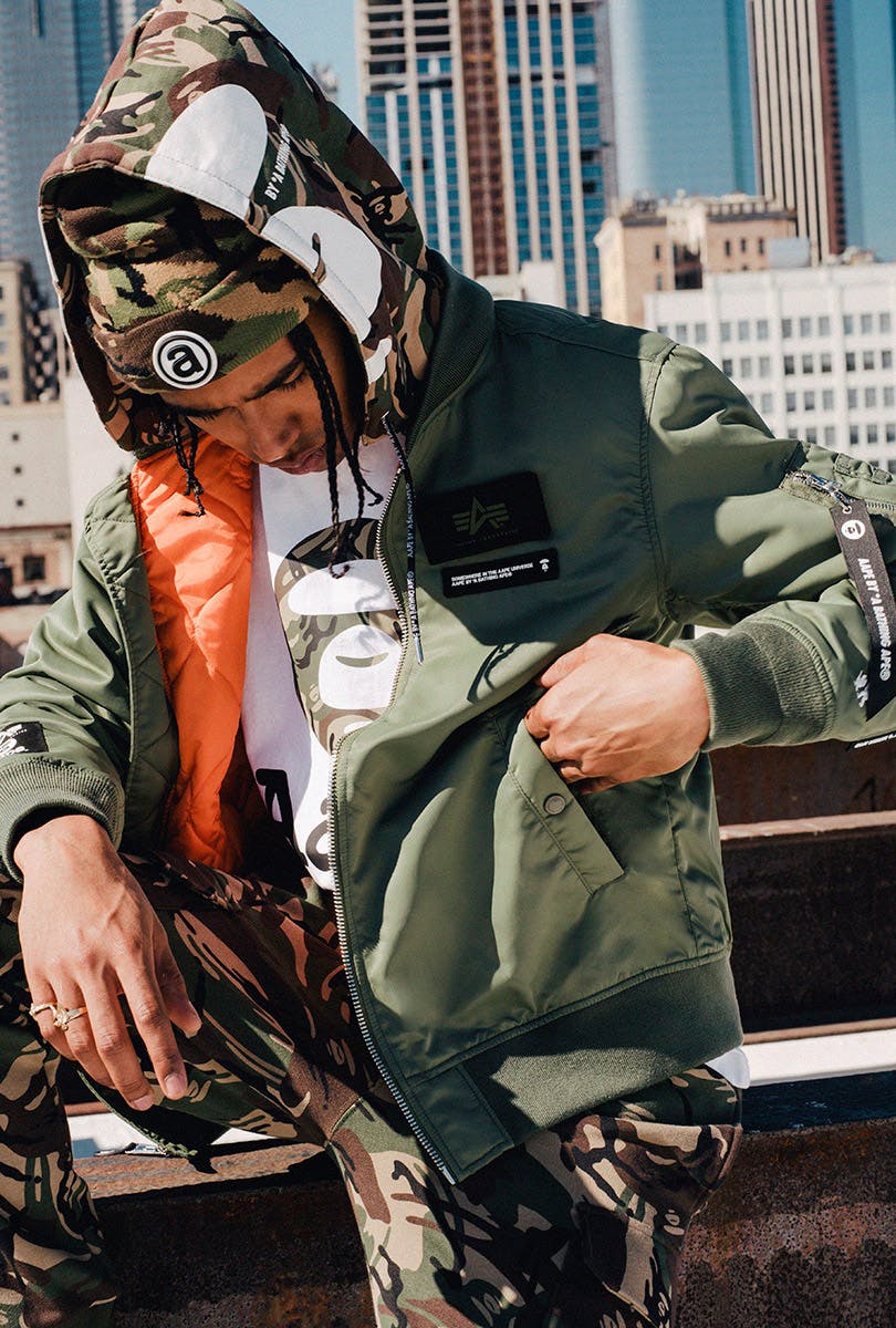 AAPE x Alpha Industries FW19 collection