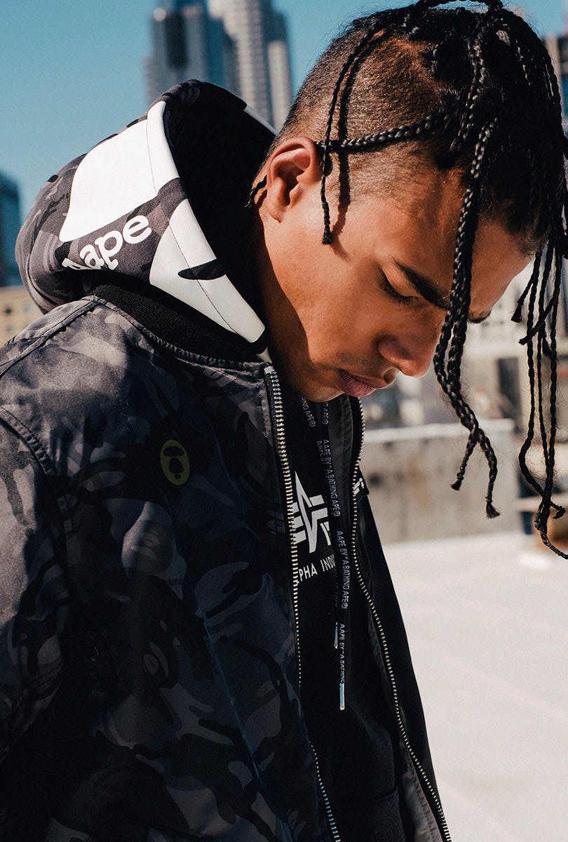 AAPE x Alpha Industries FW19 collection