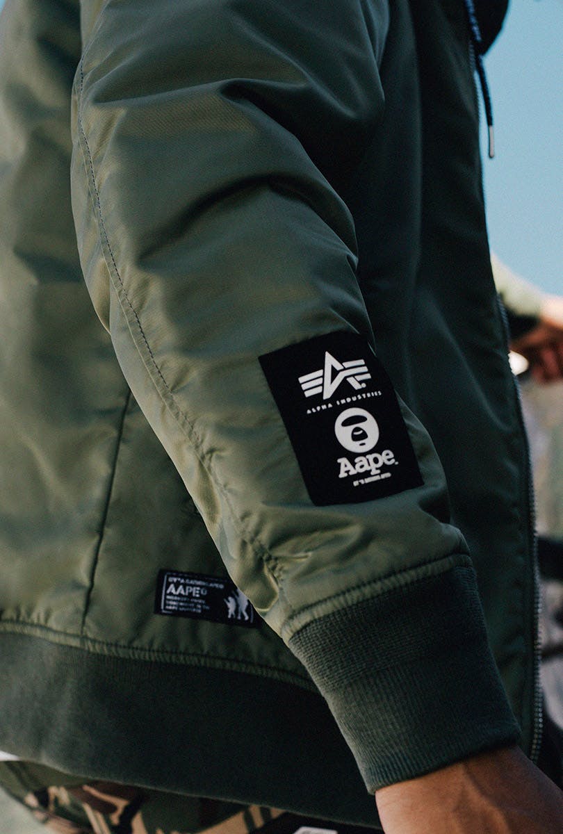 AAPE x Alpha Industries FW19 collection