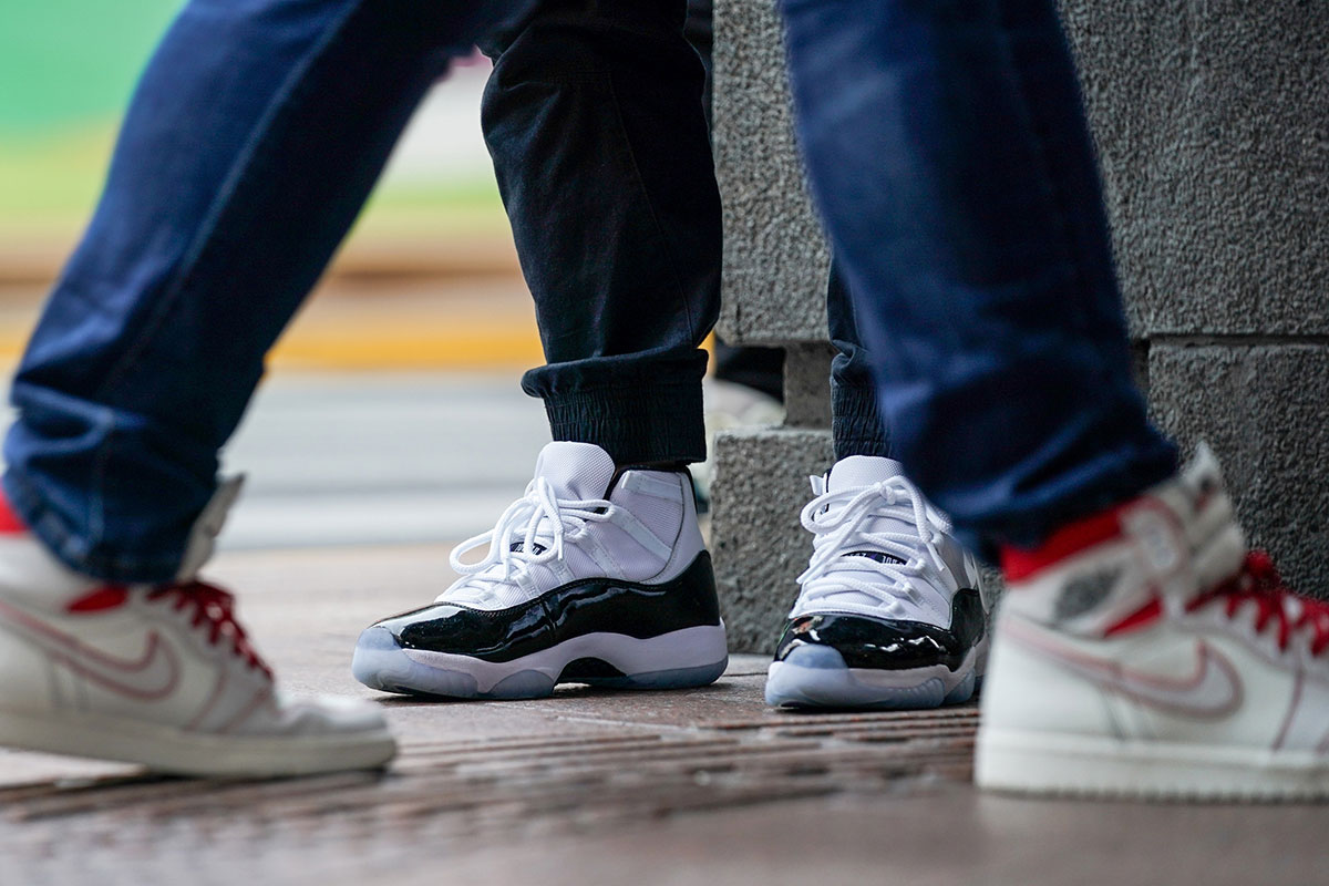 on-foot look at nike air Jordans
