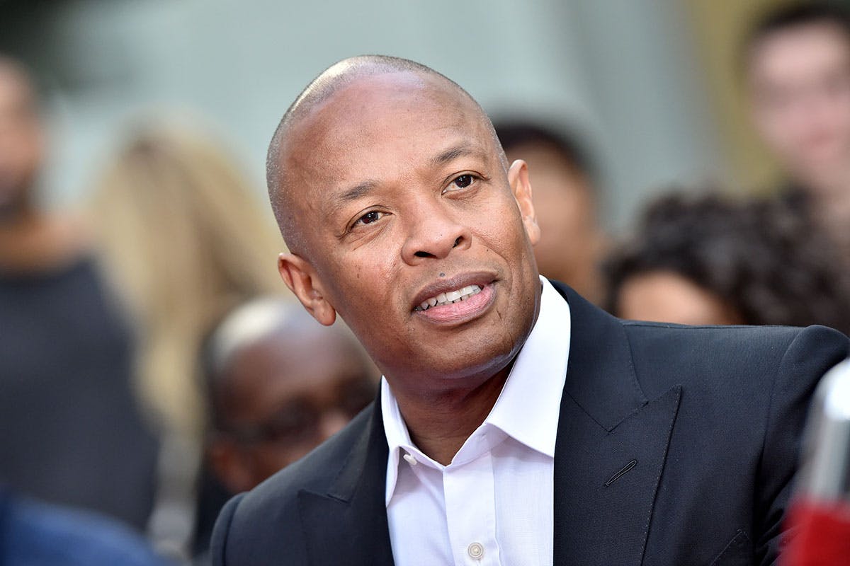 Dr. Dre attends the Hand and Footprint Ceremony honoring Quincy Jones