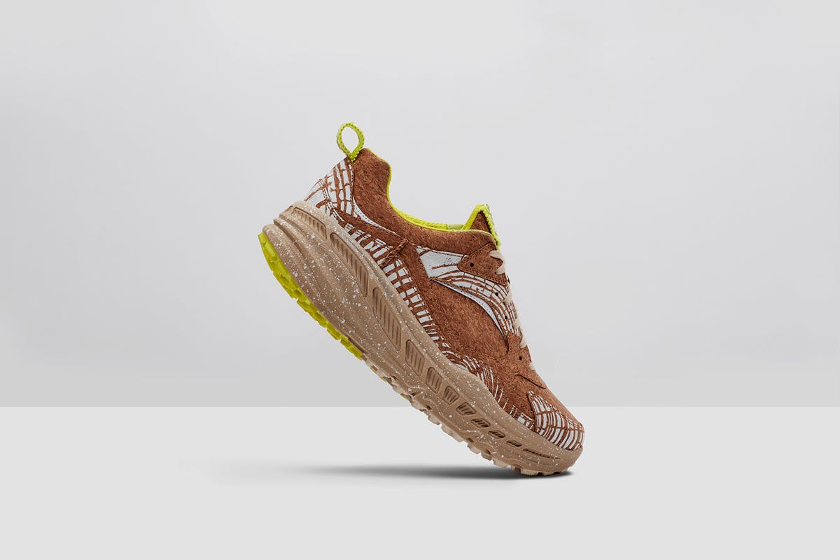 UGG CA805 All-Over Pattern Brown Sneaker
