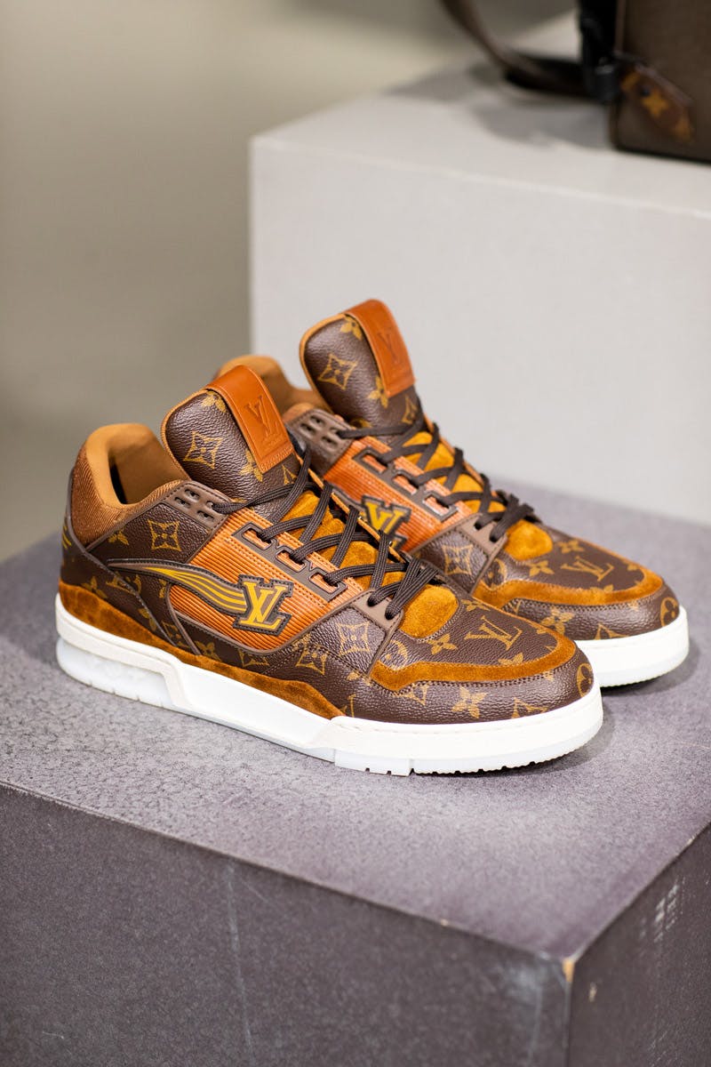 Men Leather Louis Vuitton LV Trainer FW20 Jordan Shoes