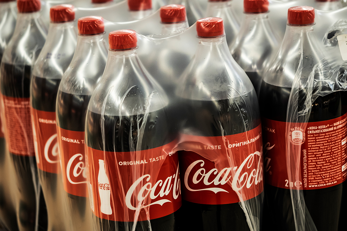 Coca cola plastic bottles
