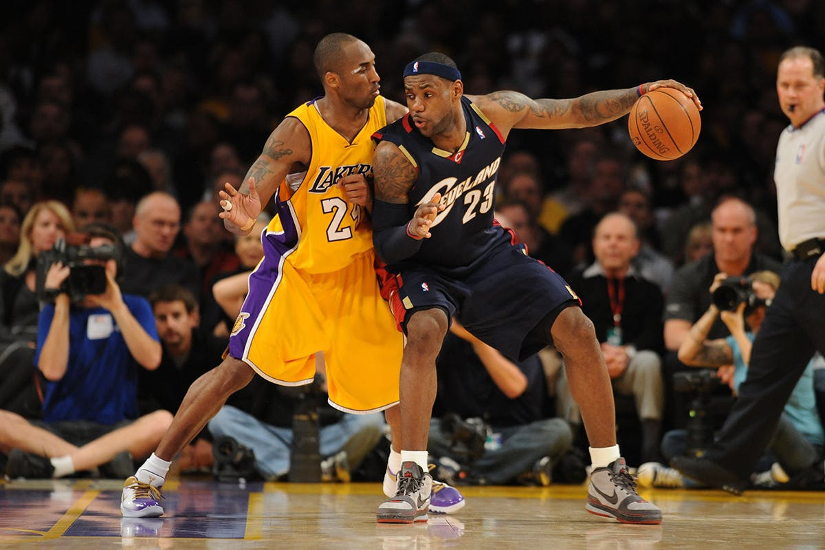 LeBron James and Kobe Bryant