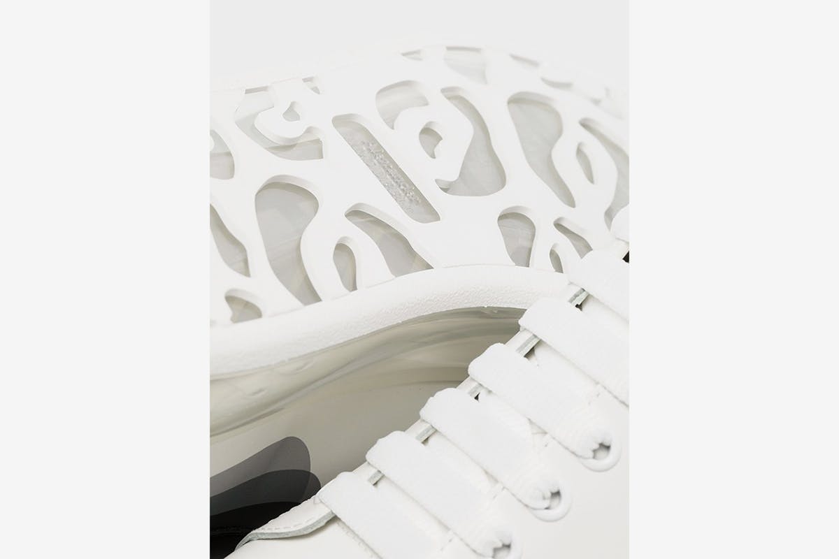 Alexander McQueen White 3D Oversized Sneaker