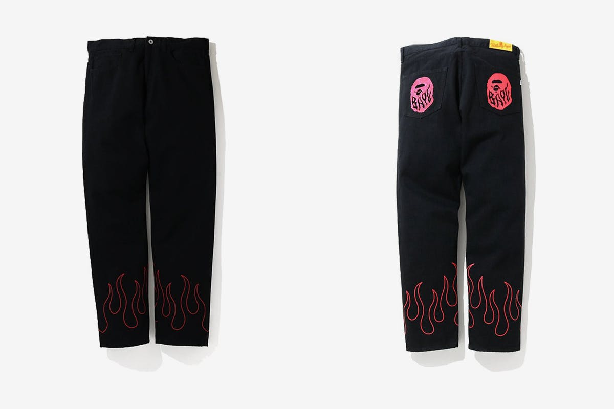 BAPE FLAME Jeans