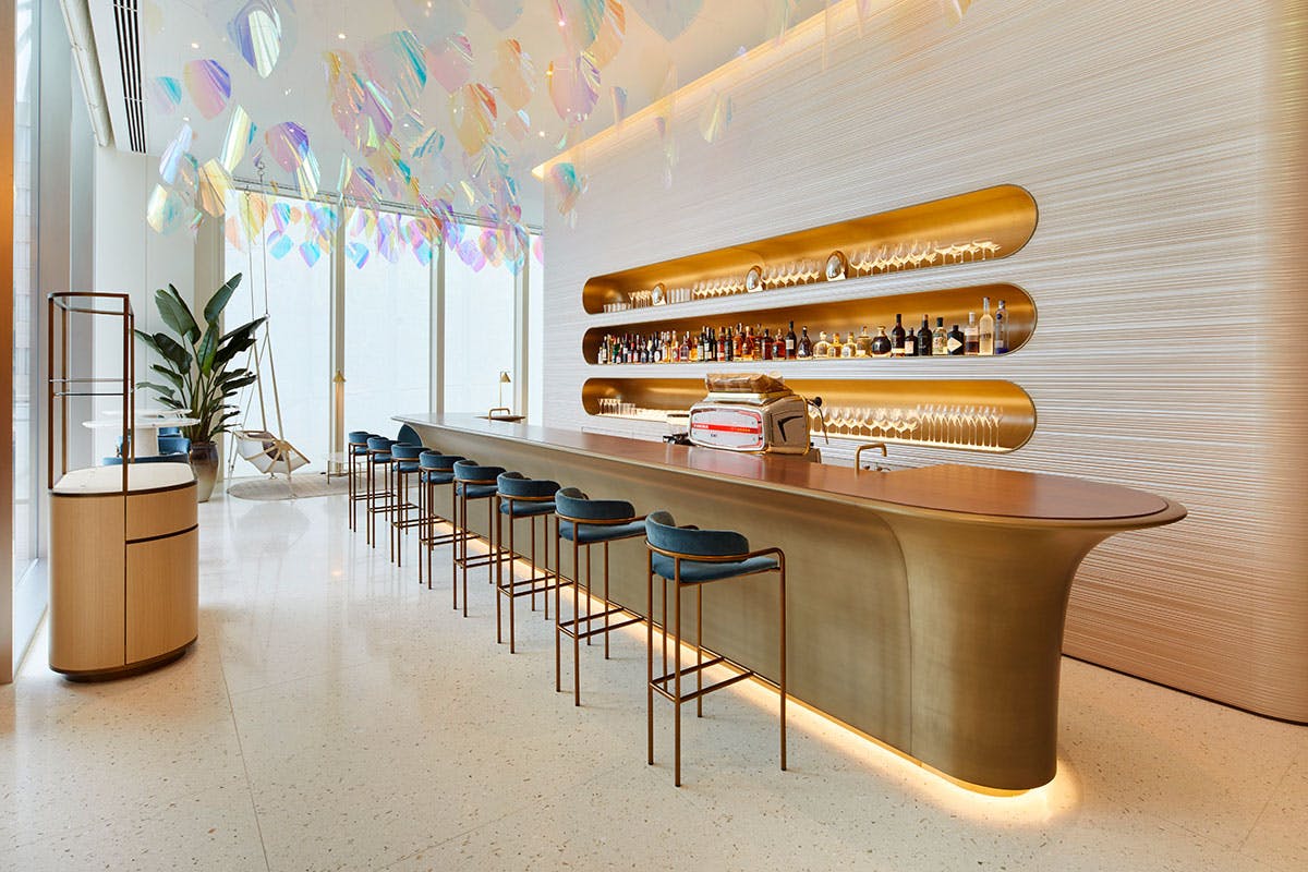 Louis Vuitton on X: Have a seat. The bar at Le Café V inside the