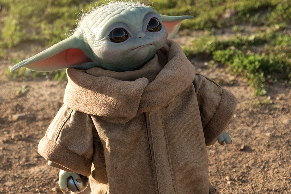 Baby Yoda life-size figure