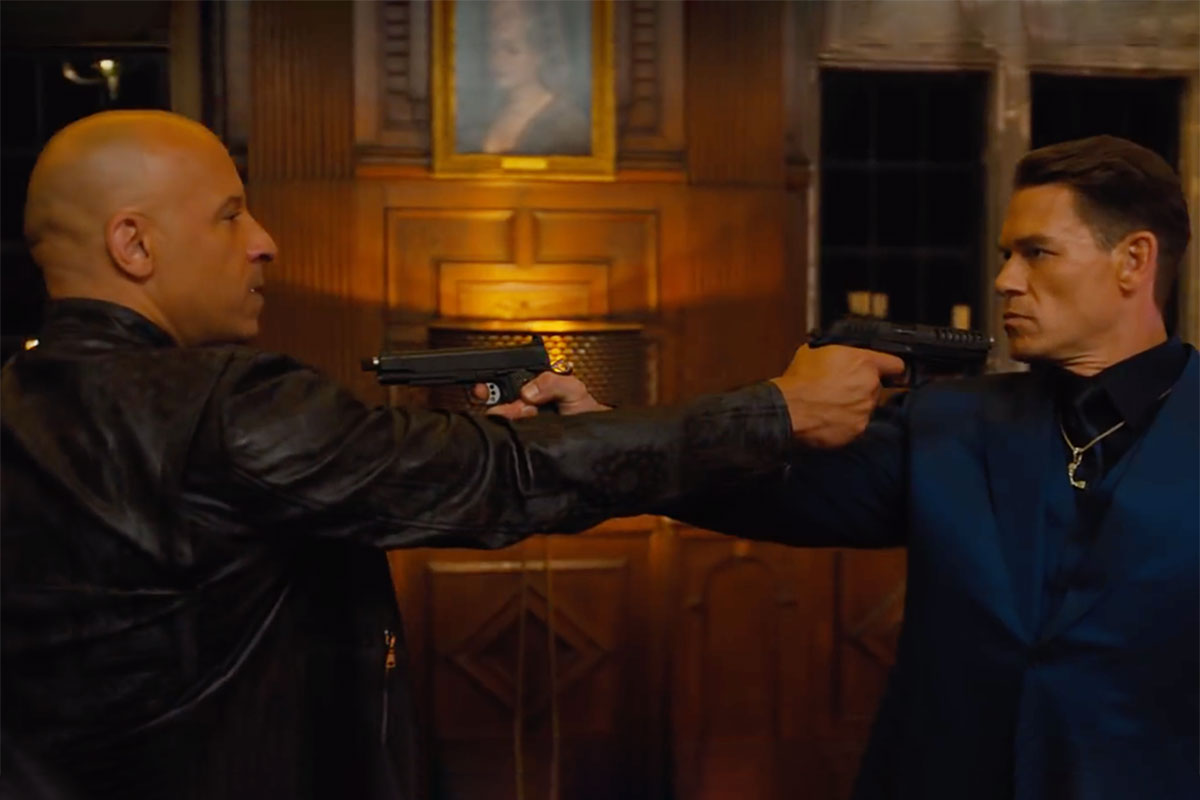 vin diesel and John cent face off in F9 trailer