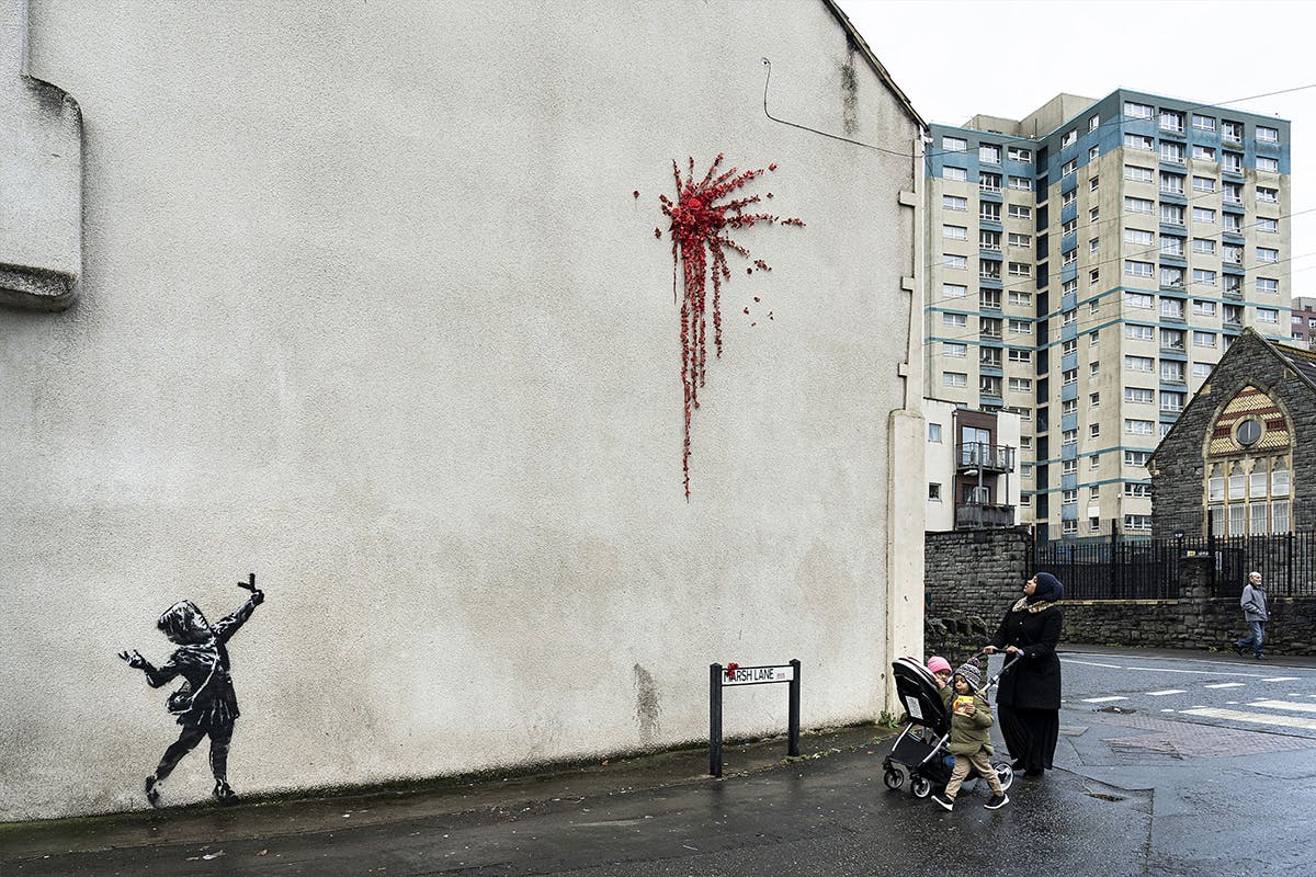 Banksy Valentine's Day Mural