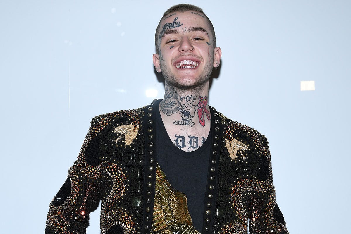 Lil Peep attends the Balmain Menswear Spring/Summer 2018 show