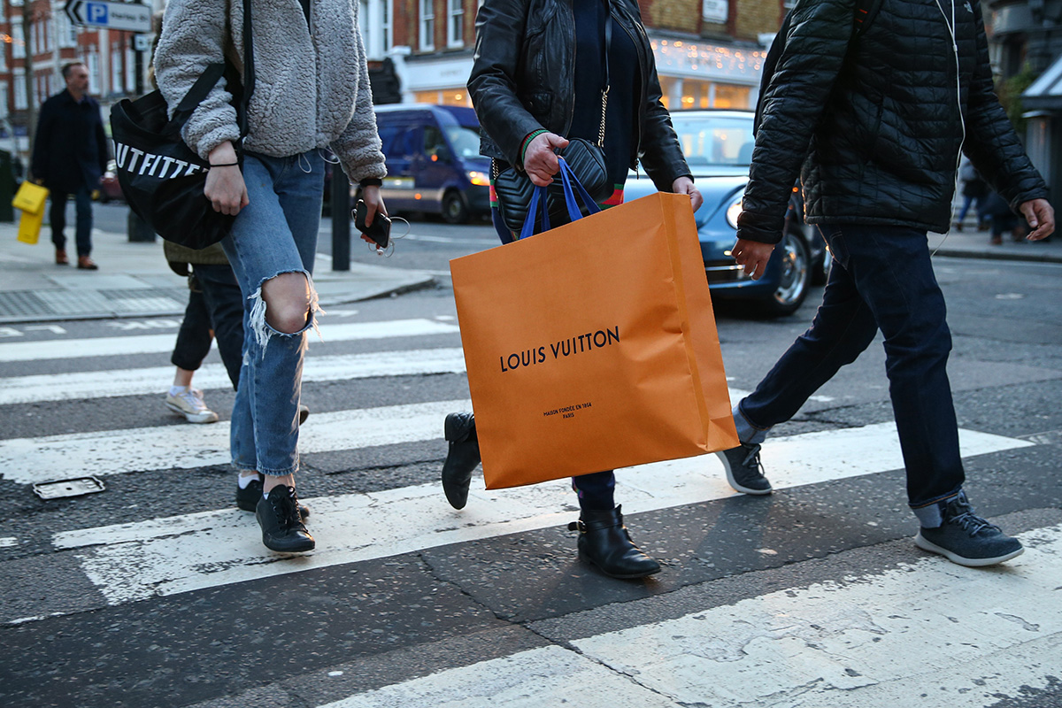 Louis Vuitton shopping bag