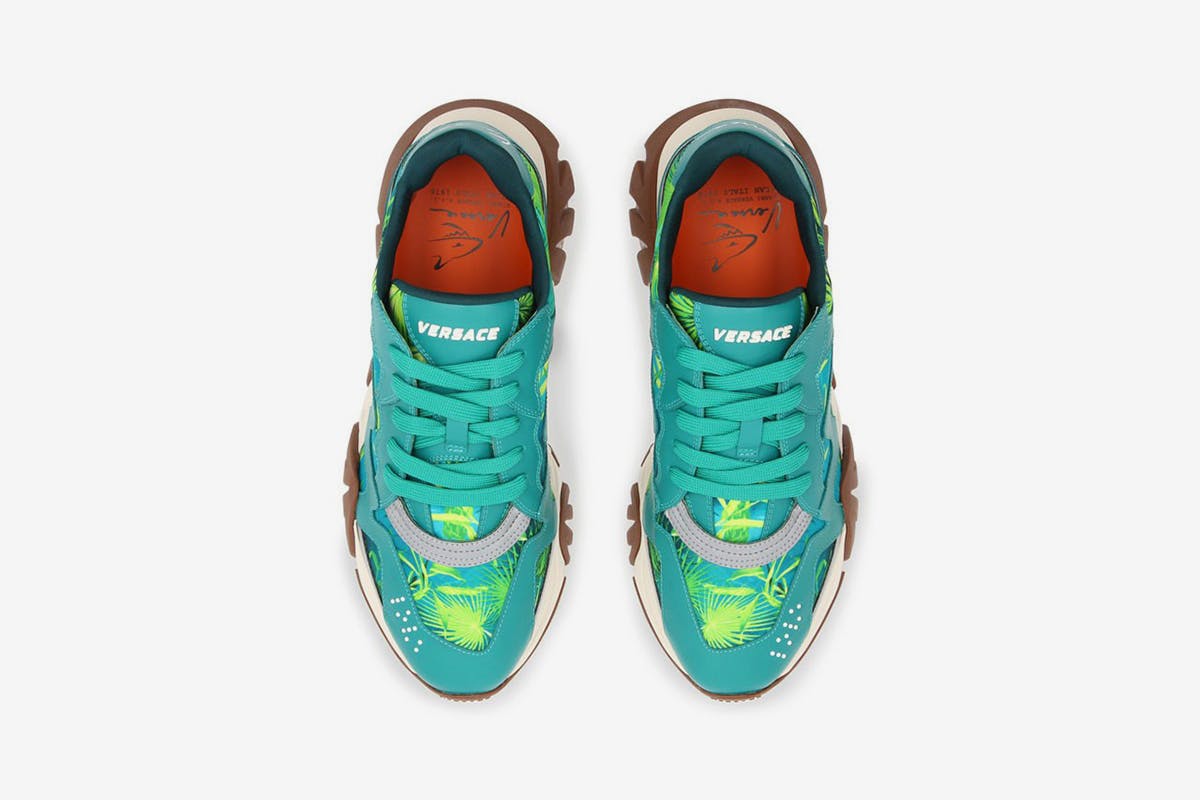 Versace Squalo Jungle Print Sneaker