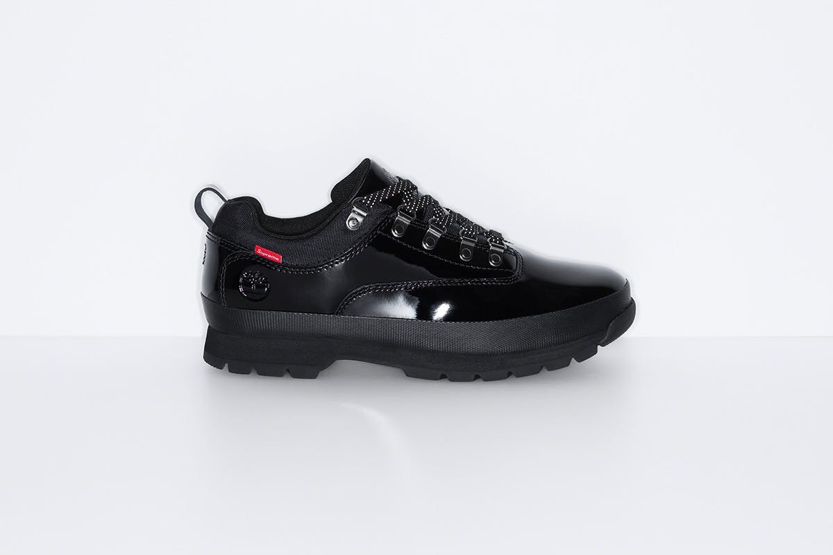 Supreme x Timberland Patent Leather Euro Hiker Drops Tomorrow