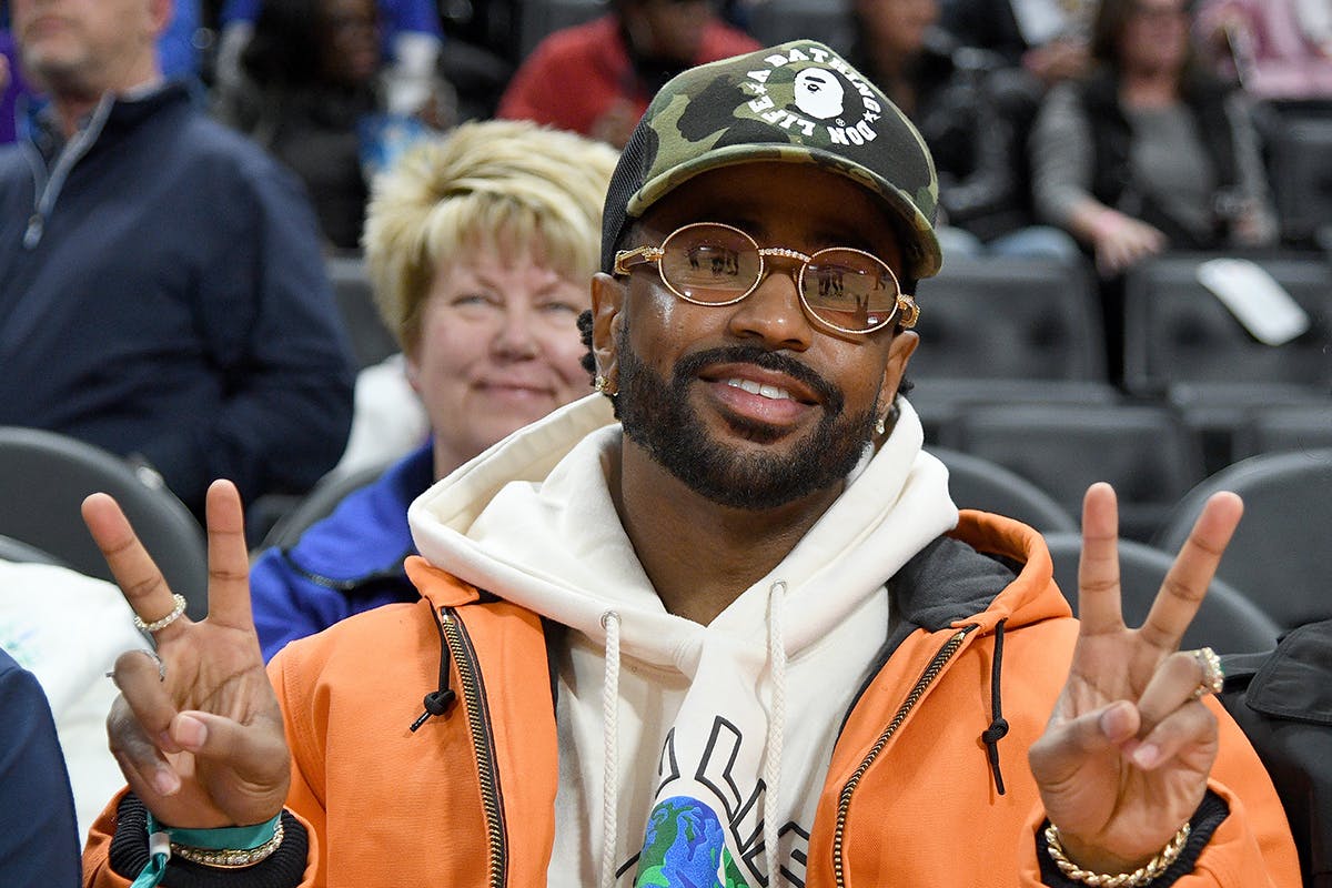 Big Sean BAPE hat glasses