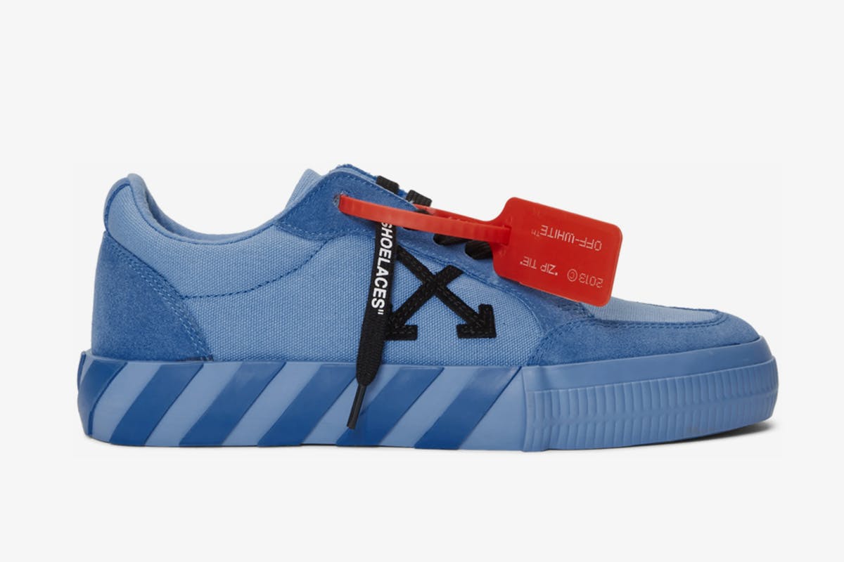 Off-White c/o Virgil Abloh White And Purple Vulcanized Low-top