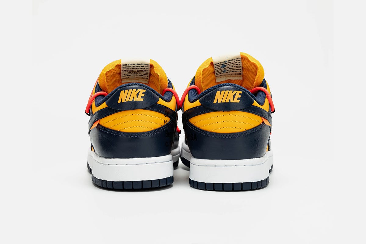 off white nike dunk low navy yellow release date price OFF-WHITE c/o Virgil Abloh nike x off-white