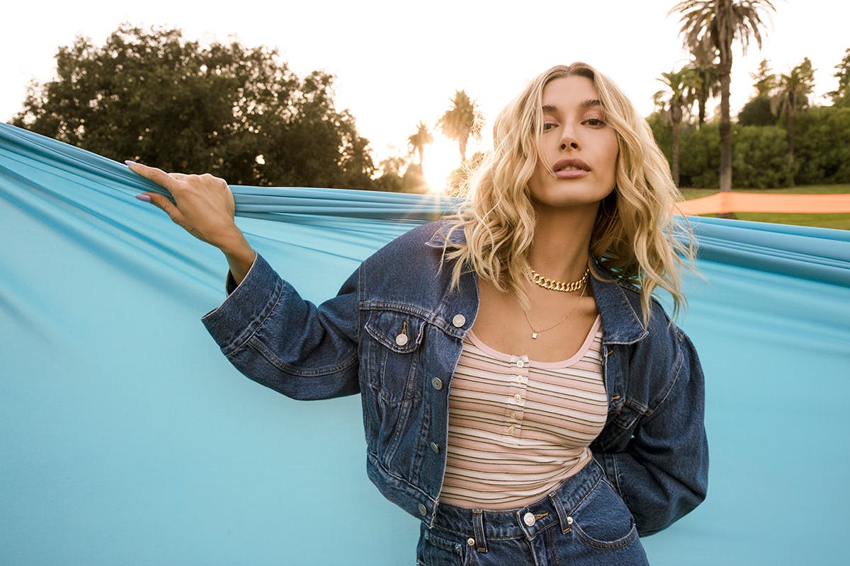 Jaden Smith and Hailey Bieber Levi's campaign