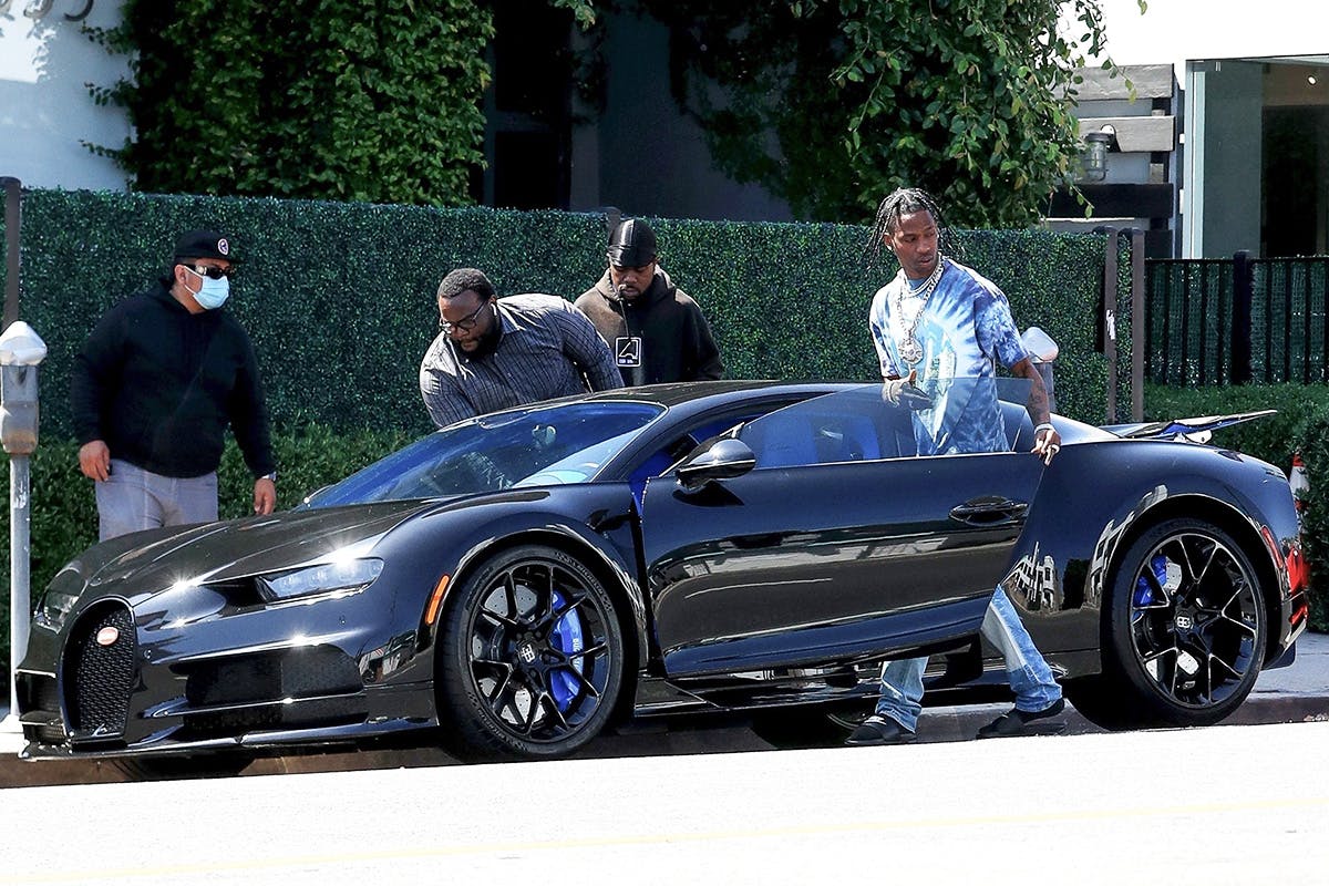 Travis Scott with Bugatti Chiron