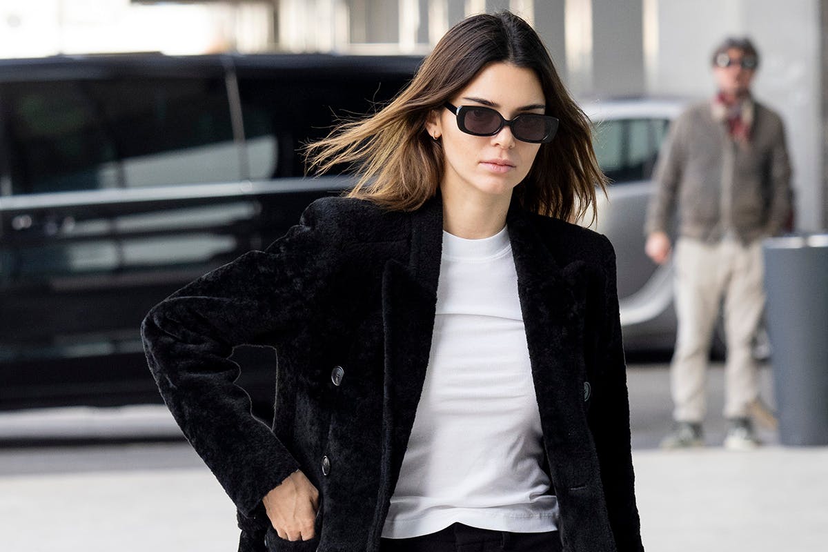 Kendall Jenner is seen during Milan Fashion Week
