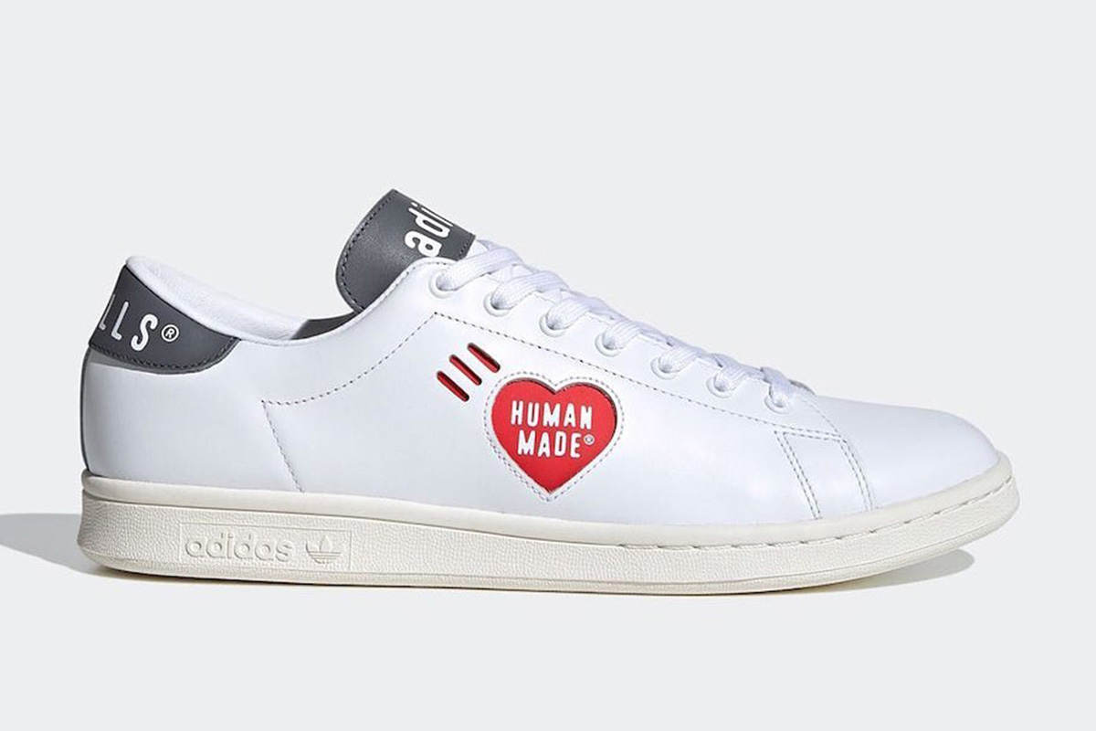 Human Made x adidas Stan Smith in white and grey