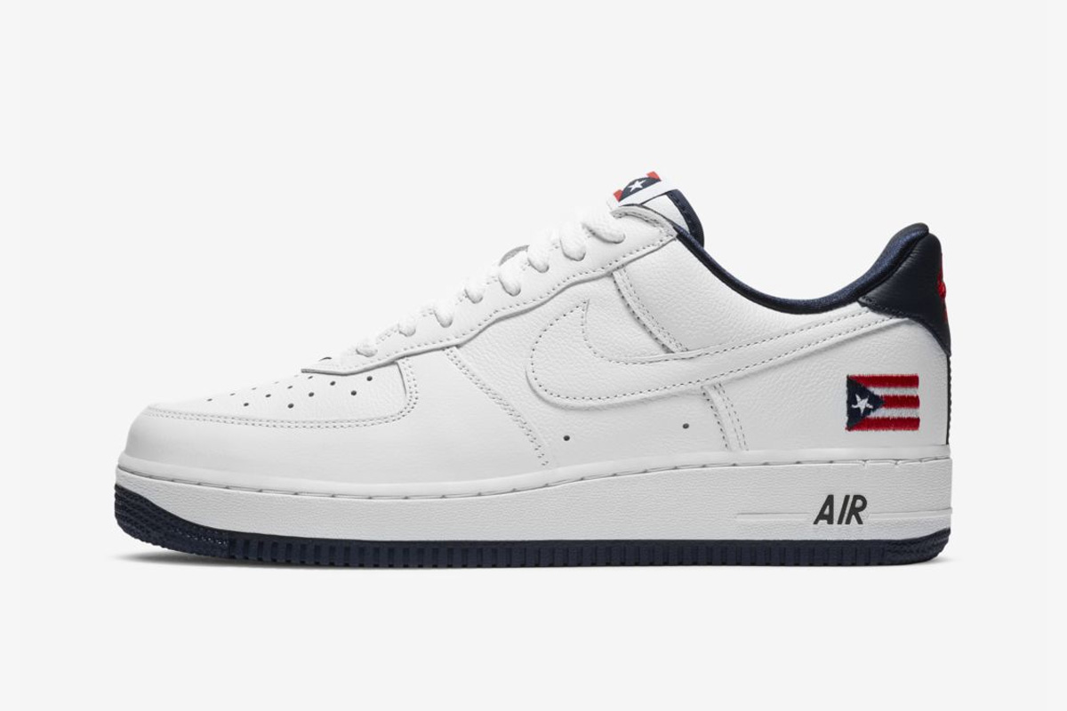 white leather Puerto Rico Nike Air Force 1