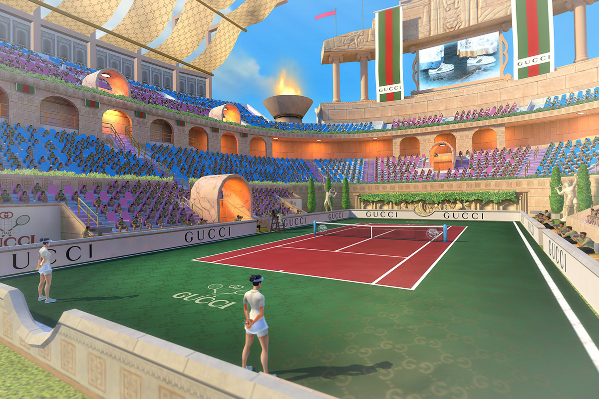 An image depicting gameplay from Tennis Clash