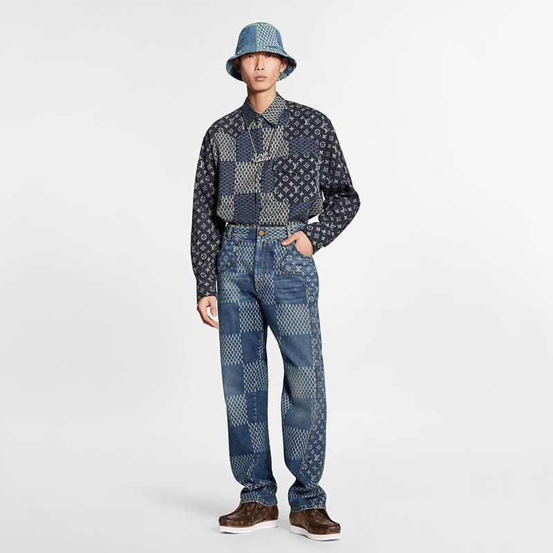 Louis Vuitton x Nigo Giant Damier Short-sleeved Shirt