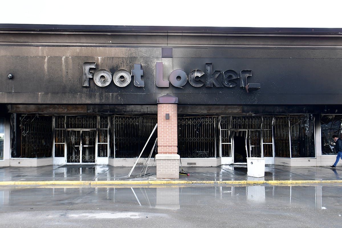 burnt footlocker store front