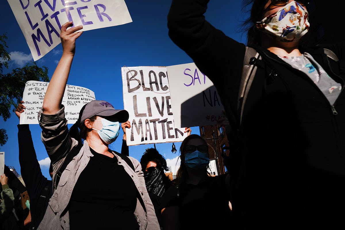 Protests Against Police Brutality Over Death Of George Floyd Continue In NYC