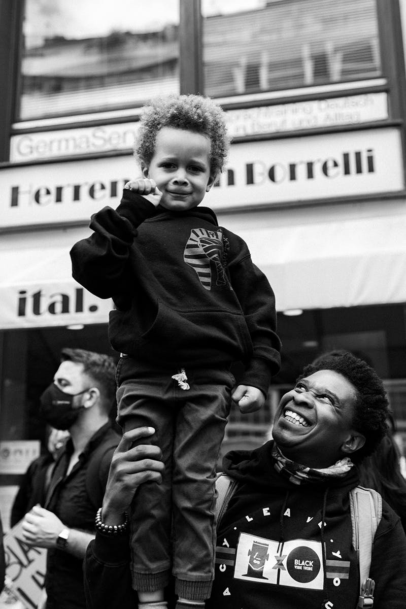 black lives matter protest in Düsseldorf Germany