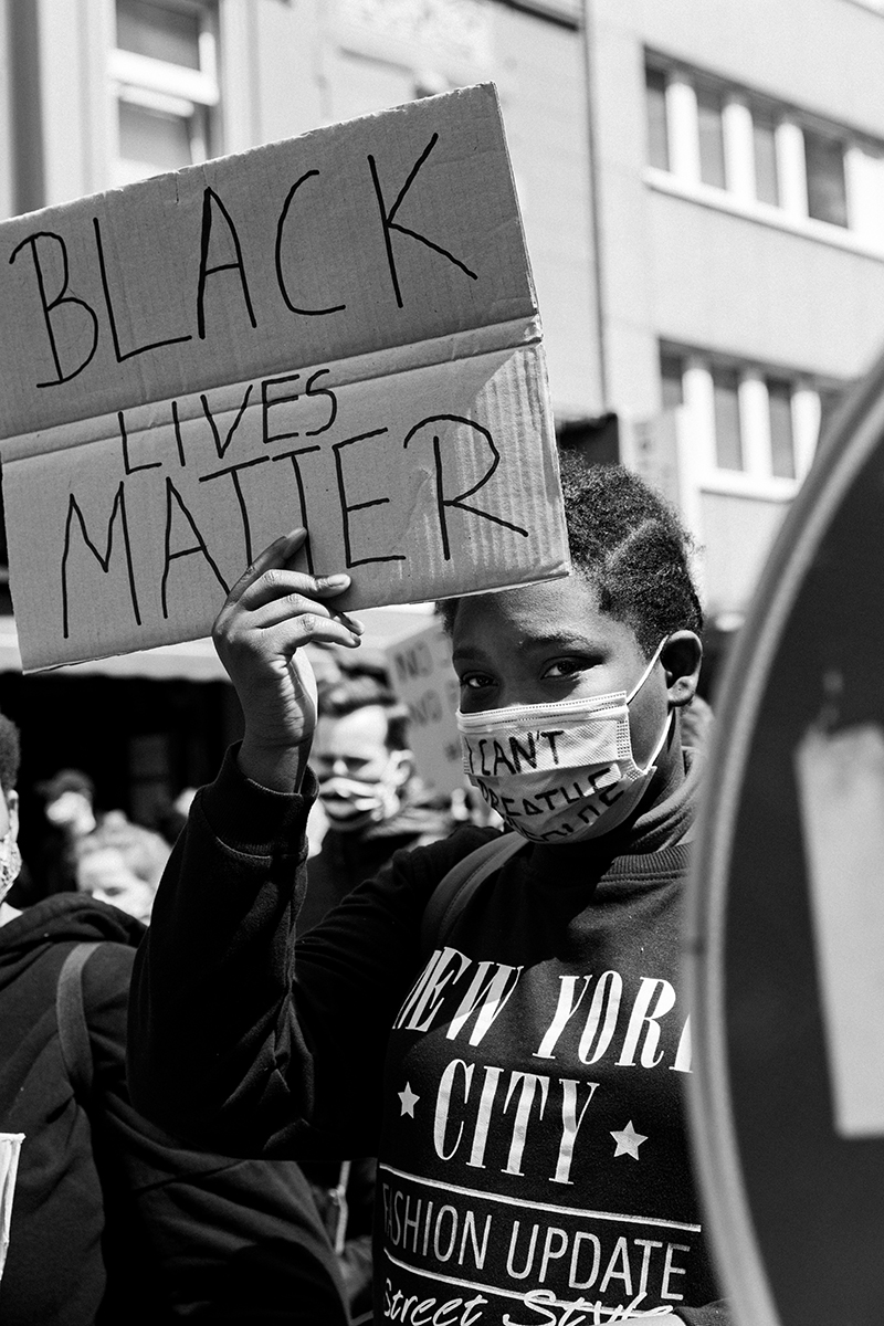 black lives matter protest in Düsseldorf Germany