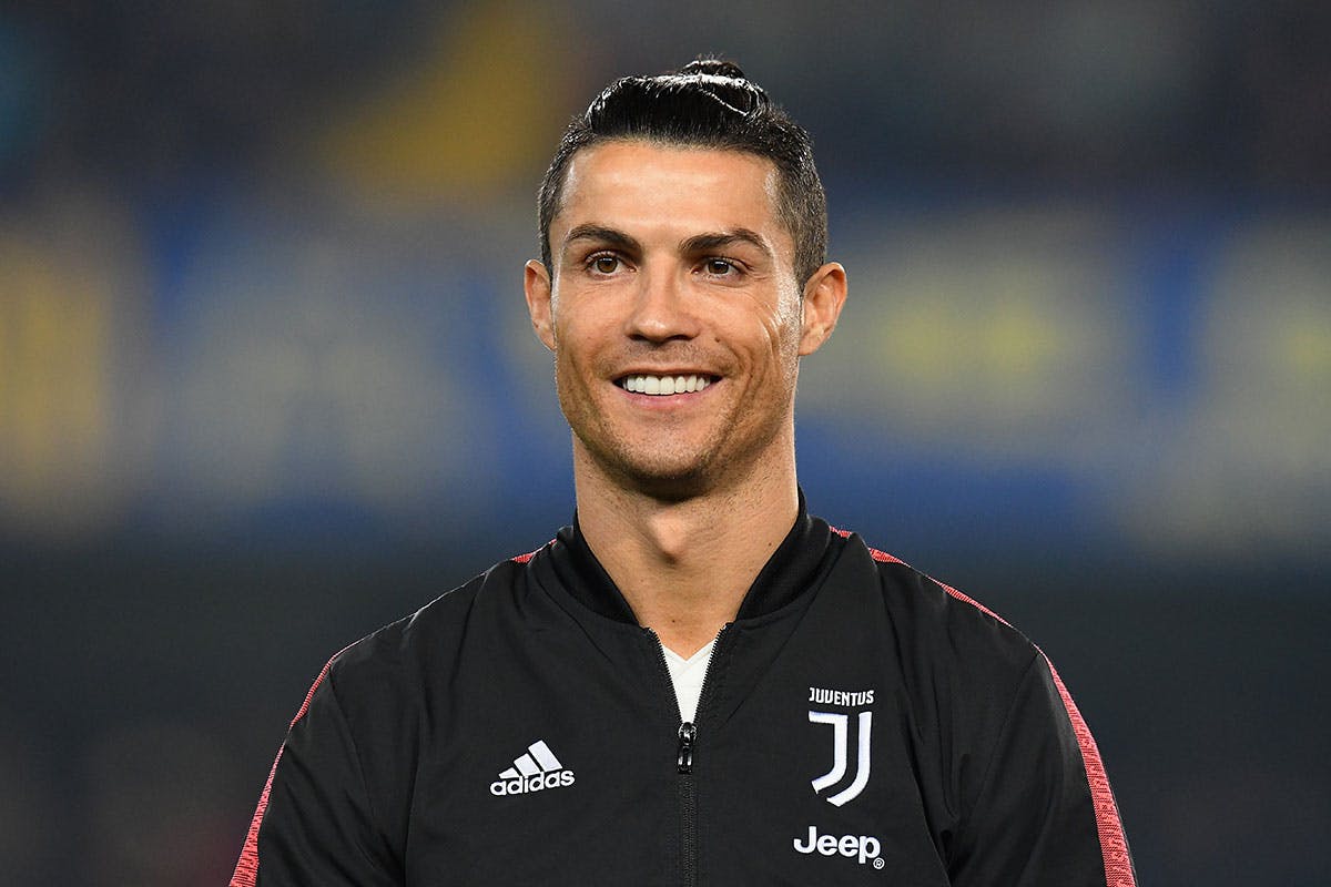 Cristiano Ronaldo of Juventus looks on during the Serie A match