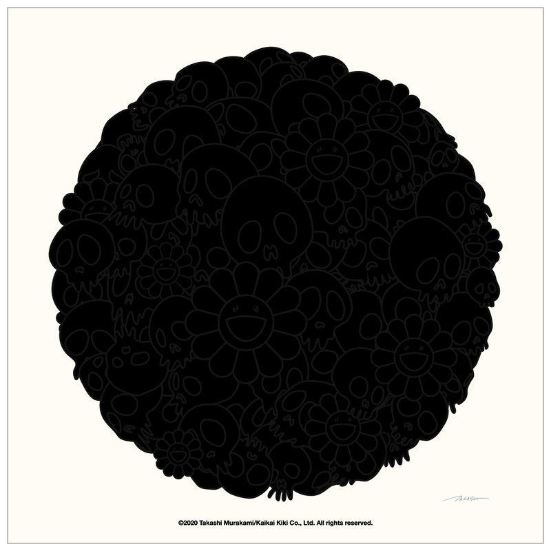 A preview of Takashi Murakami's Limited Edition Screen Print for Black Lives Matter