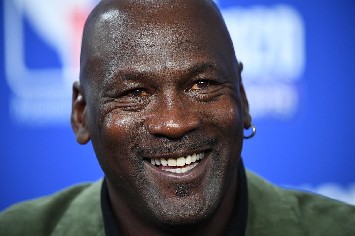 Michael Jordan smiling