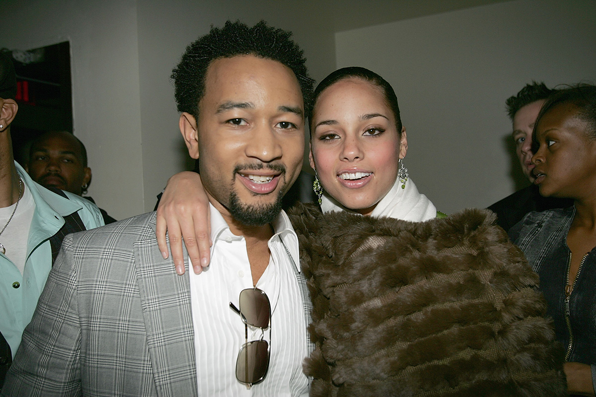 John Legend and Alicia Keys attend the wrap party for Keys' "Diary Tour"
