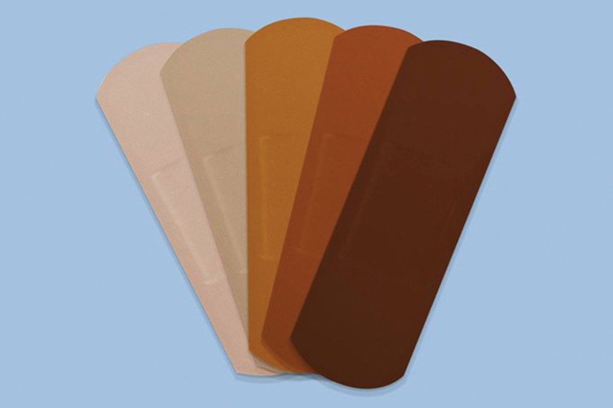 Band-Aids in five skin tones