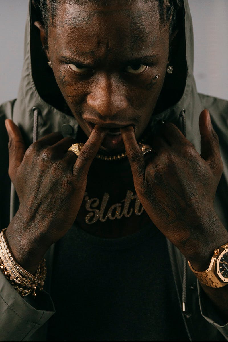 portrait of young thug