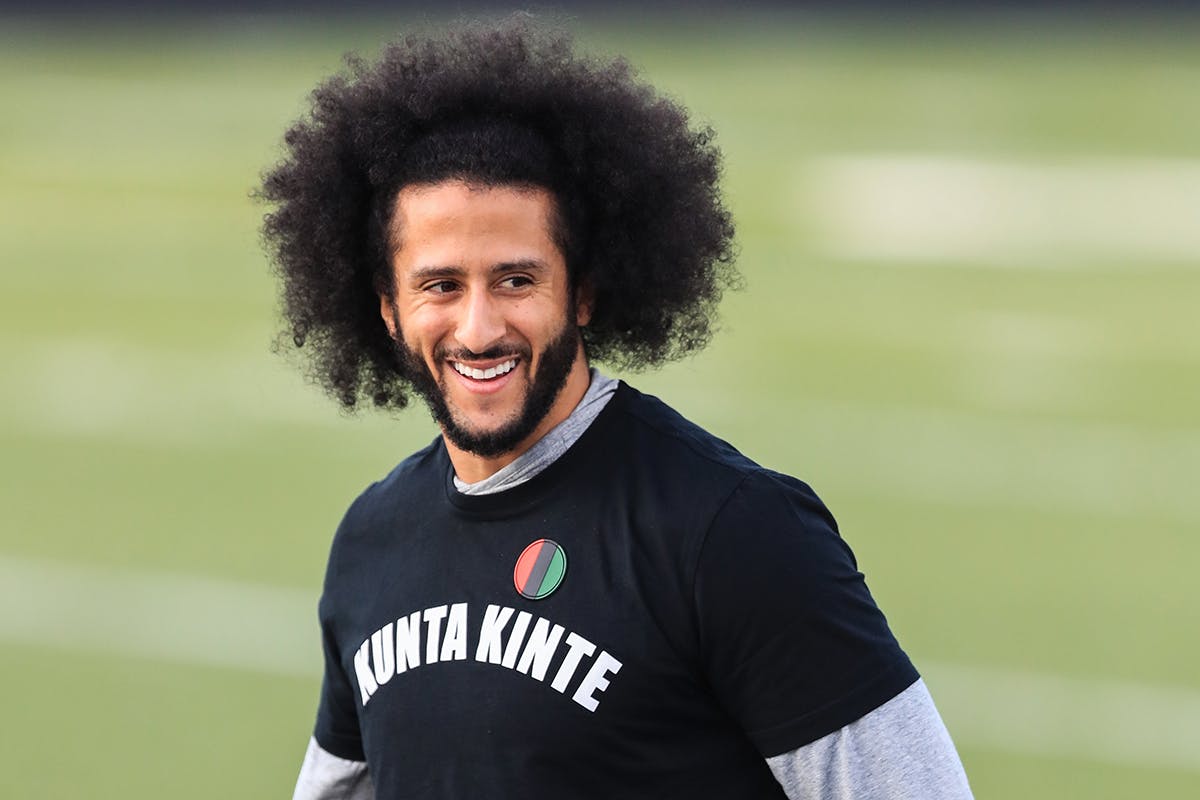Colin Kaepernick smiling
