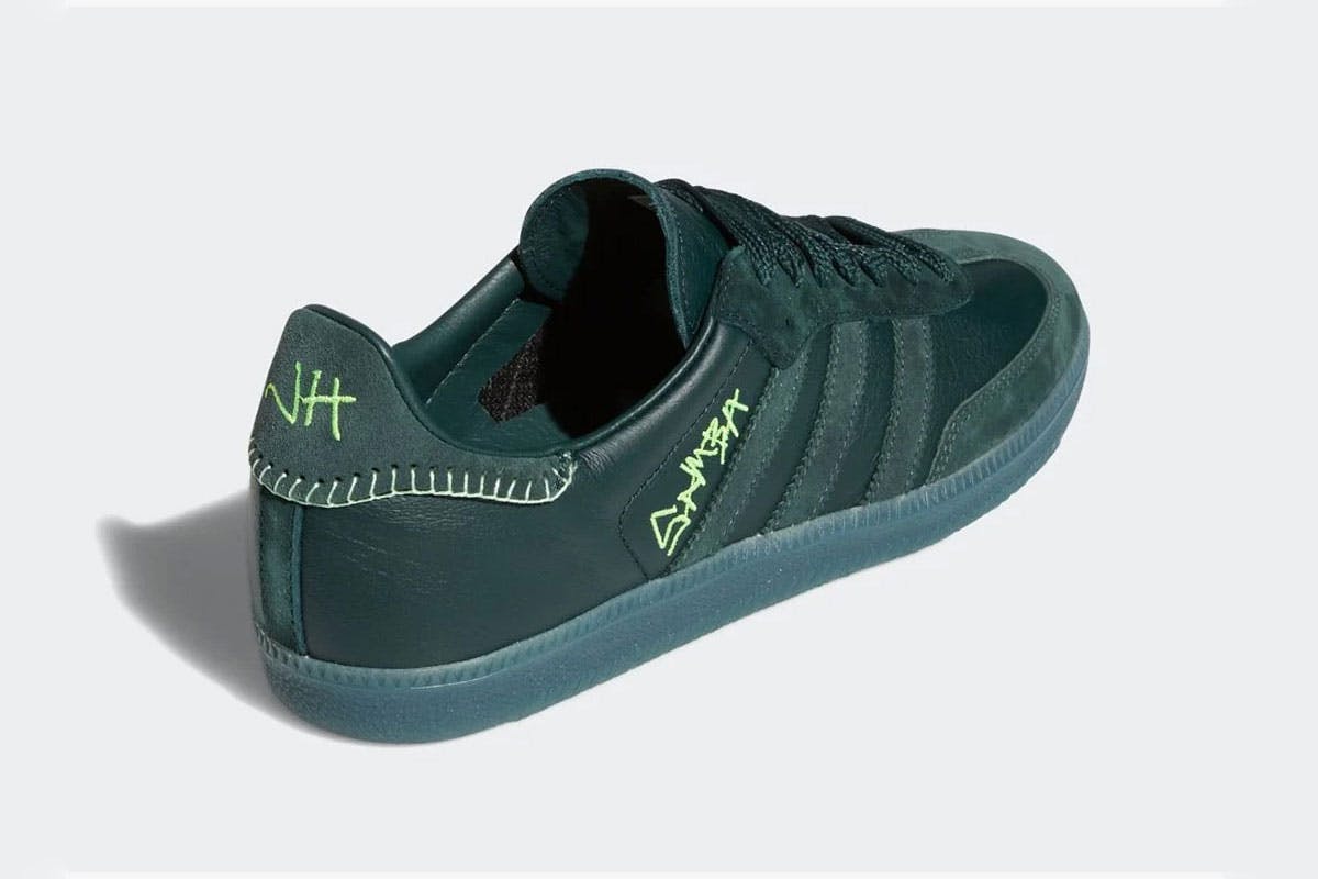 Jonah Hill adidas samba green product shot