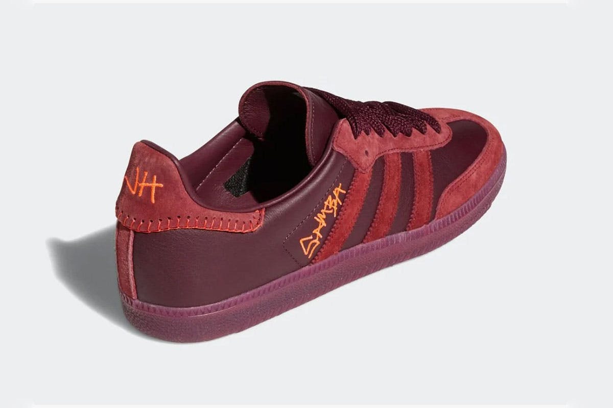 Jonah Hill adidas samba red product shot