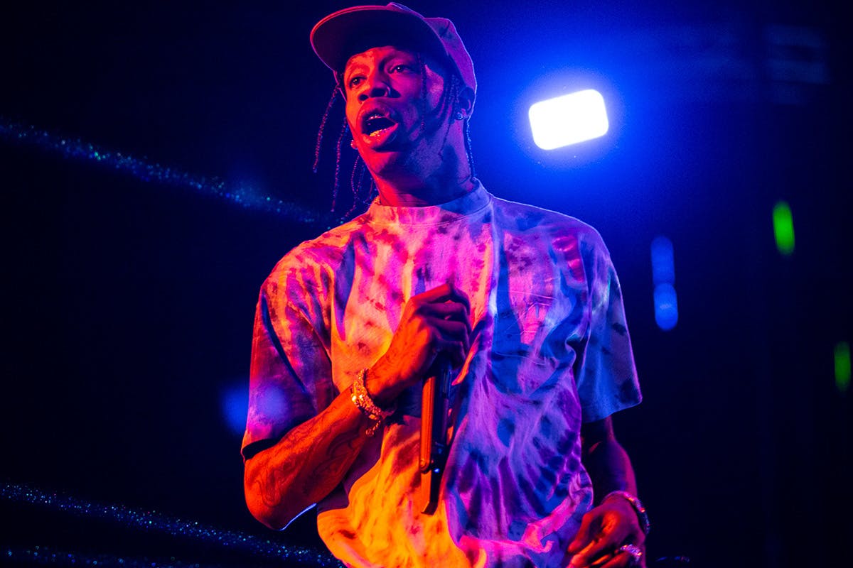 Image of Travis Scott performing live in concert