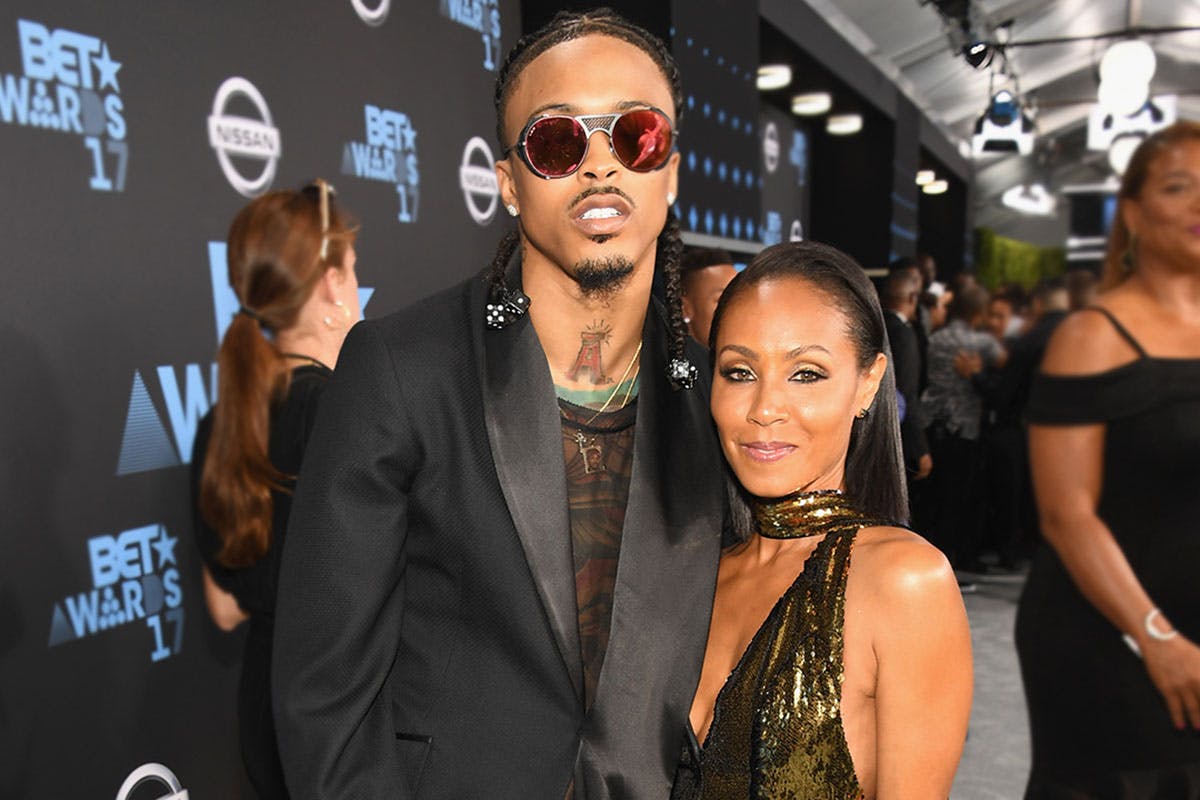 August Alsina (L) and Jada Pinkett Smith at the 2017 BET Awards