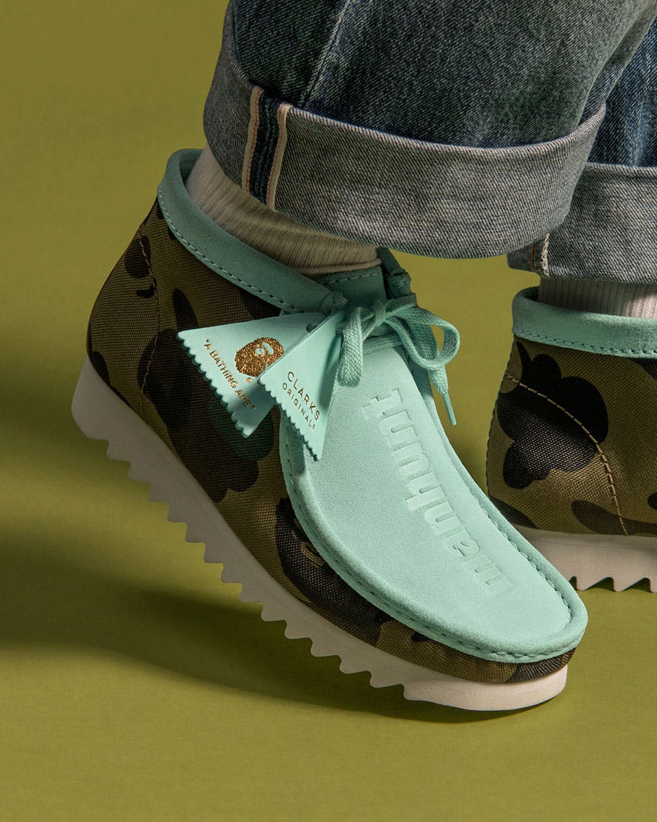 BAPE x Clarks Wallabee