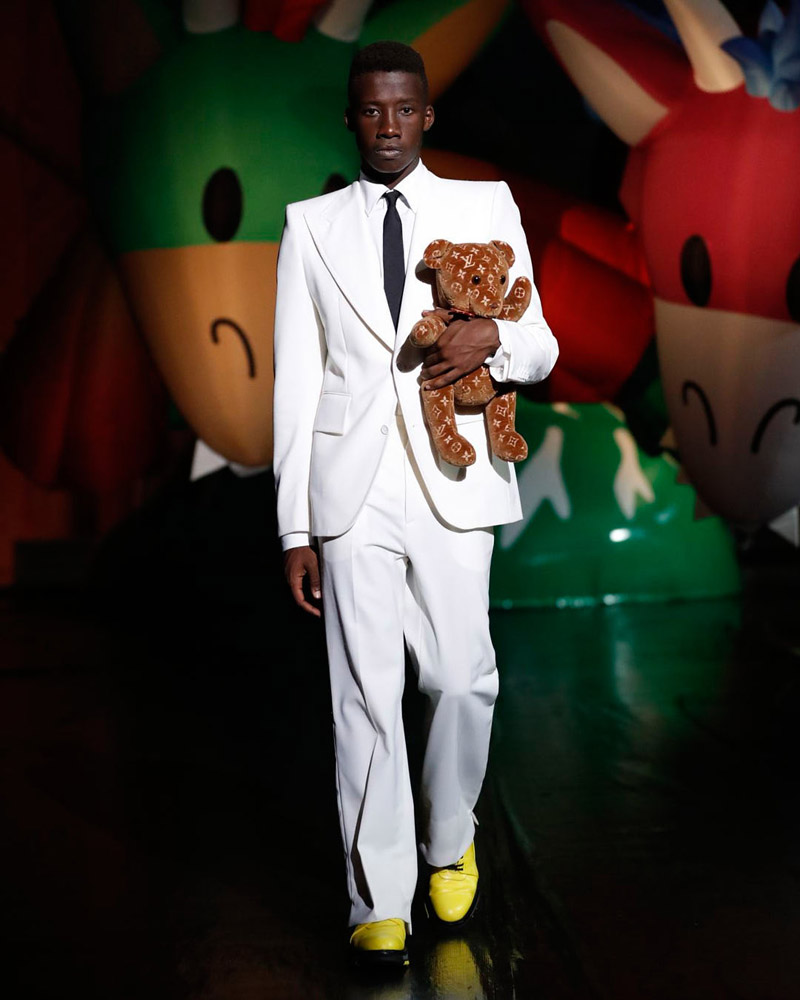 With a Louis Vuitton Bear Virgil Rejects Accusations of Plagiarism, Again